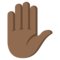 Raised Hand - Medium Black emoji on Emojione